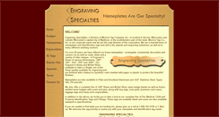 Desktop Screenshot of engravingspecialties.net